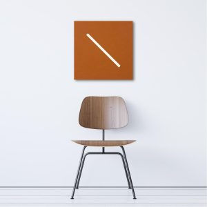 Geometrics - Orange, 1 Diagonal Bar