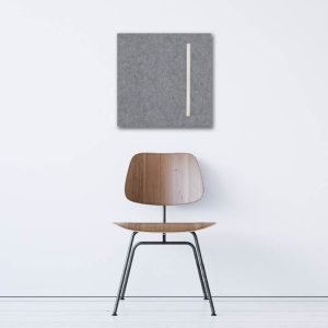 Geometrics - Light Grey, 1 Vertical Bar
