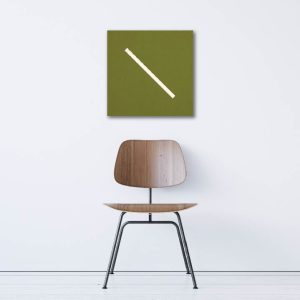 Geometrics - Lime, 1 Diagonal Bar