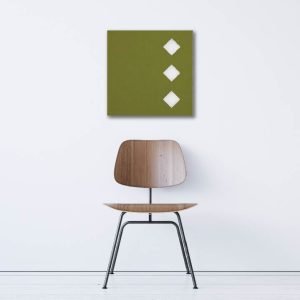Geometrics - Lime, 3 Diamonds