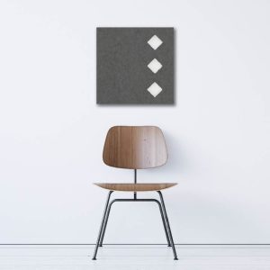 Geometrics - Pewter, 3 Diamonds