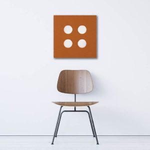 Geometrics - Orange, 4 Circles