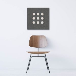 Geometrics - Pewter, 9 Circles