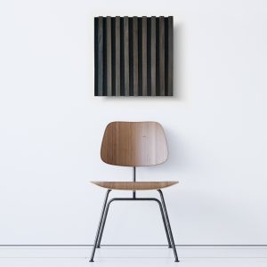 Rainier Panel - Black, Leather, 1" Stave